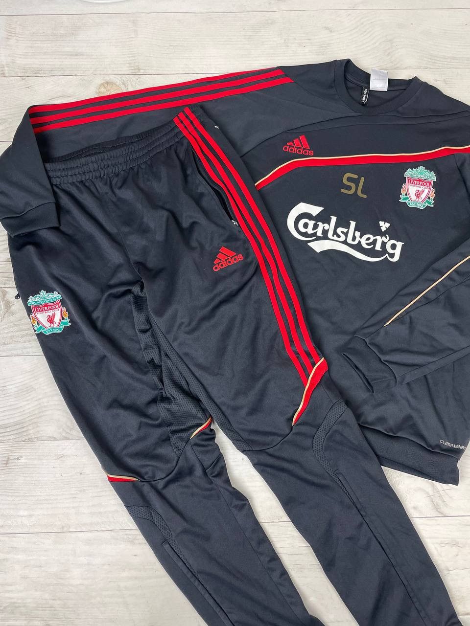 Adidas Vintage Adidas Liverpool 2009 2010 Jacket Pants Tracksuit Size US L / EU 52-54 / 3 - 2 Thumbnail