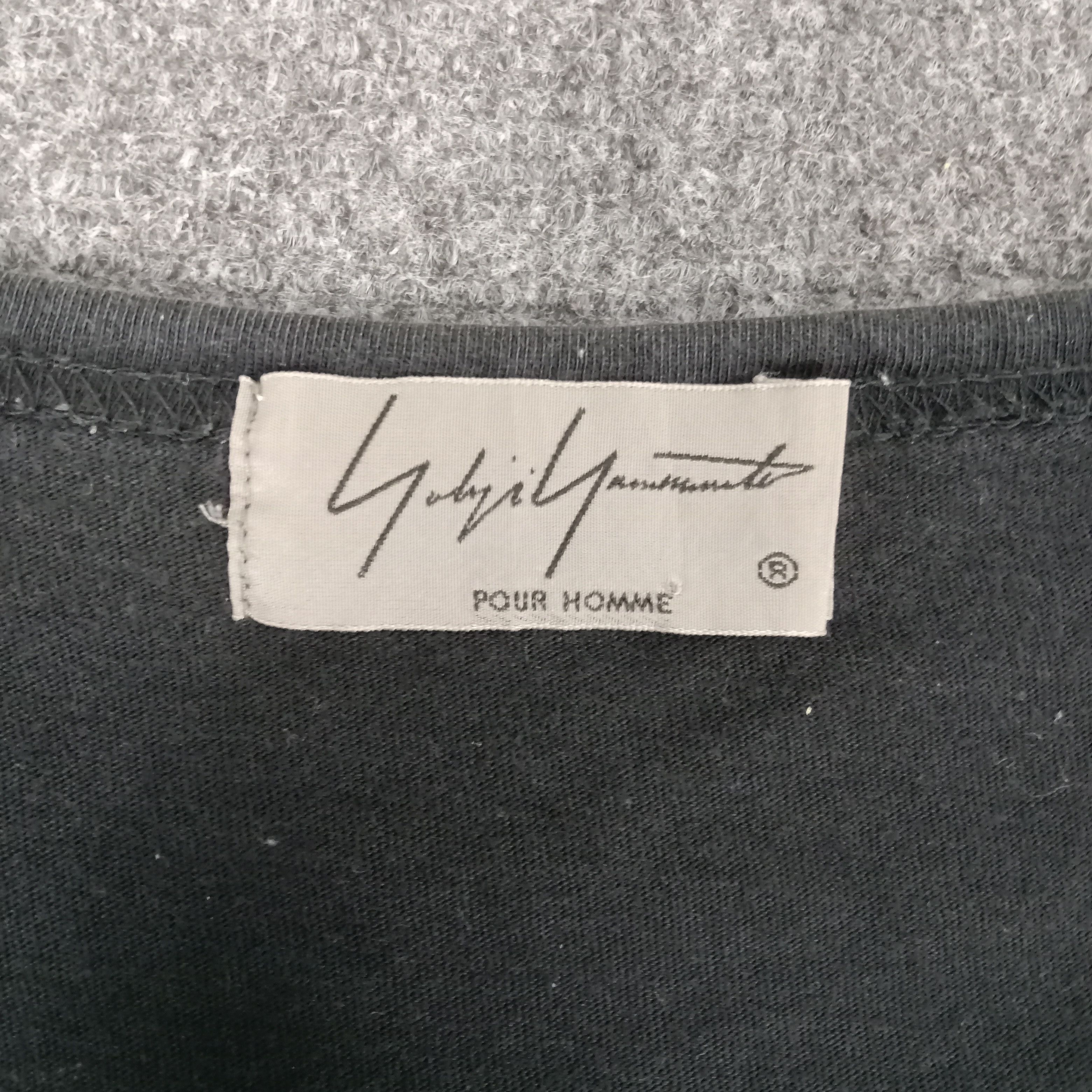 Japanese Brand × Vintage × Yohji Yamamoto Yohji Yamamoto Japanese Designer Logo Custom Tshirt Size US XL / EU 56 / 4 - 3 Thumbnail