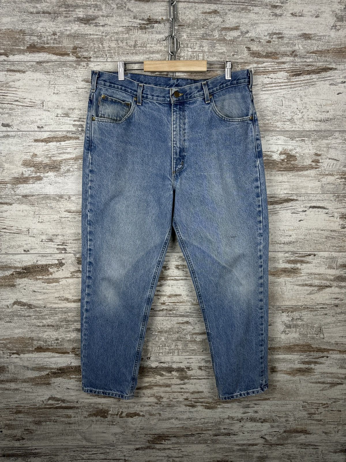 Carhartt Mens Vintage Carhartt Wip denim jeans Carpenter double knee Size US 38 / EU 54 - 1 Thumbnail