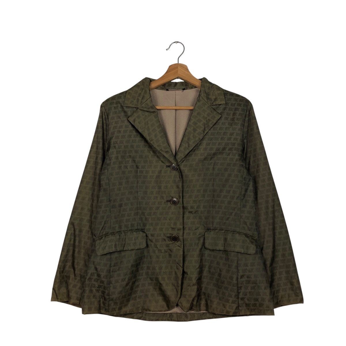 Japanese Brand 📌Vintage Button Jacket Breckenridge Full Print Issey Miyake Size US M / EU 48-50 / 2 - 2 Thumbnail