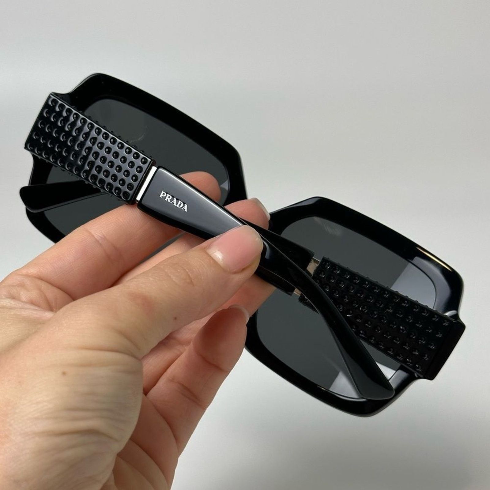 Prada NEW PRADA Sunglasses PR21XS 01E5S0 Black/Dark Grey Women Size ONE SIZE - 10 Thumbnail