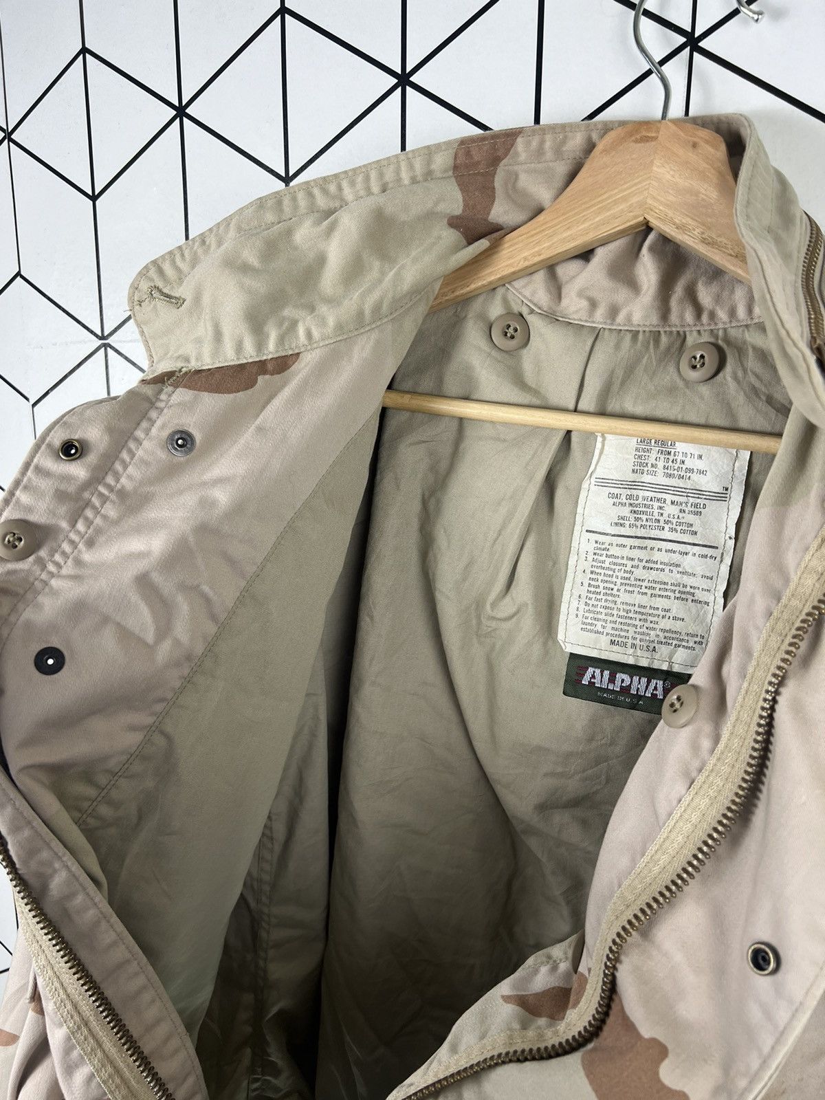 Alpha Industries × Military × Vintage 80s Alpha Industries M65