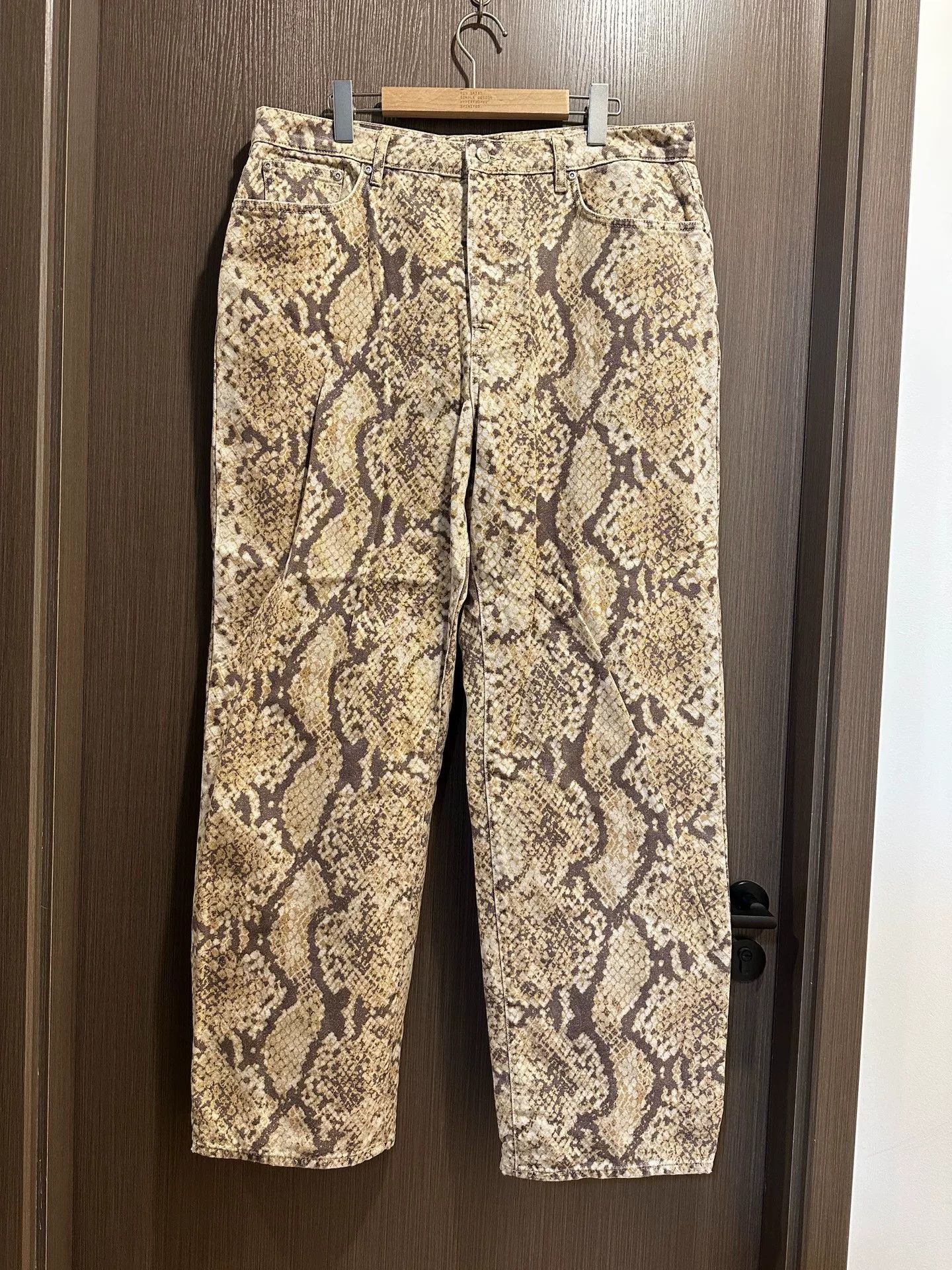 Stussy Stussy Washed Canvas Snake Print Jeans Size US 34 / EU 50 - 1 Thumbnail