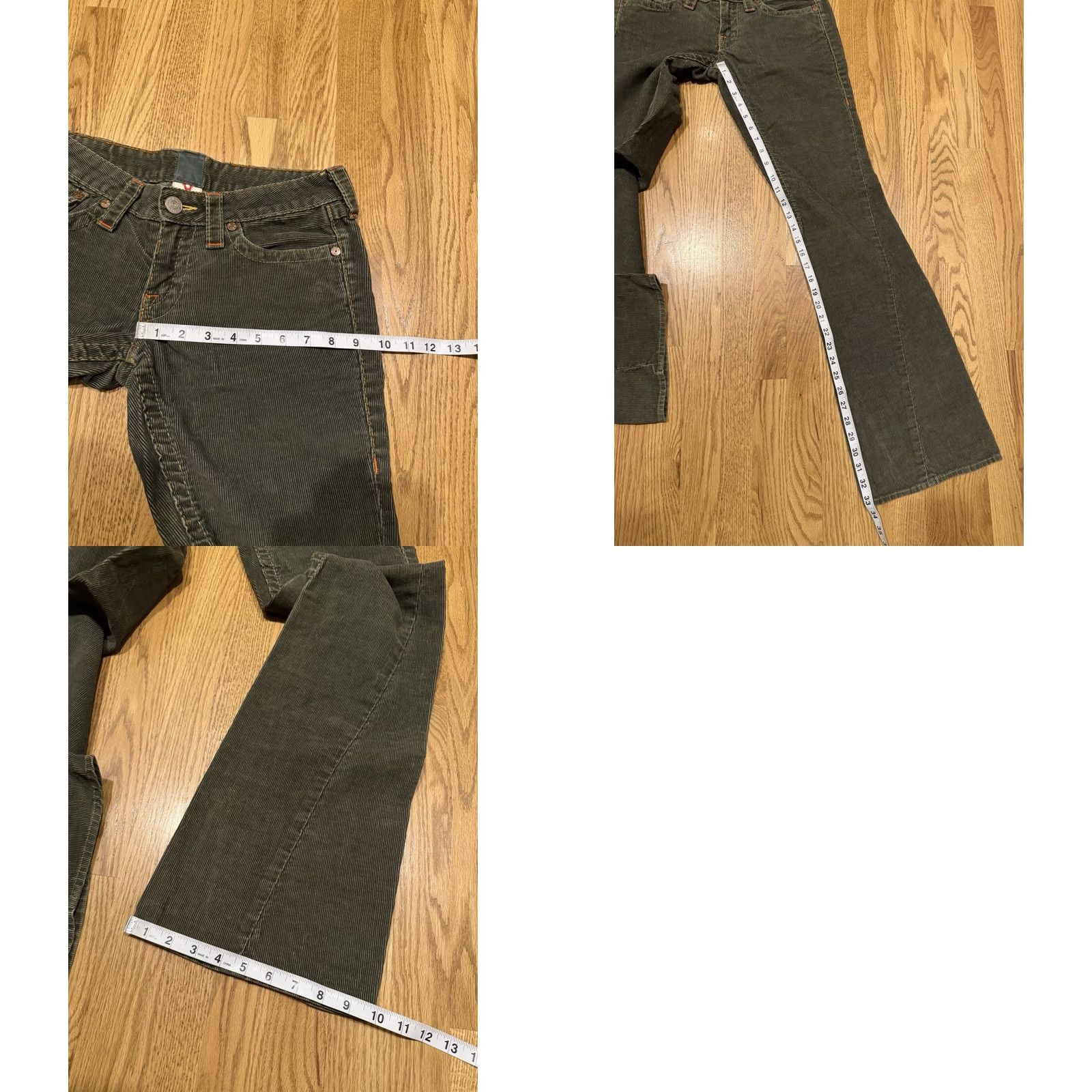 True Religion True Religion Joey Corduroy Flare Pants Women’s 28 Green Y2K Brown Corduroy Flared Pants Womens 28 Y2K Joey Big T Size 28" / US 6 / IT 42 - 9 Thumbnail