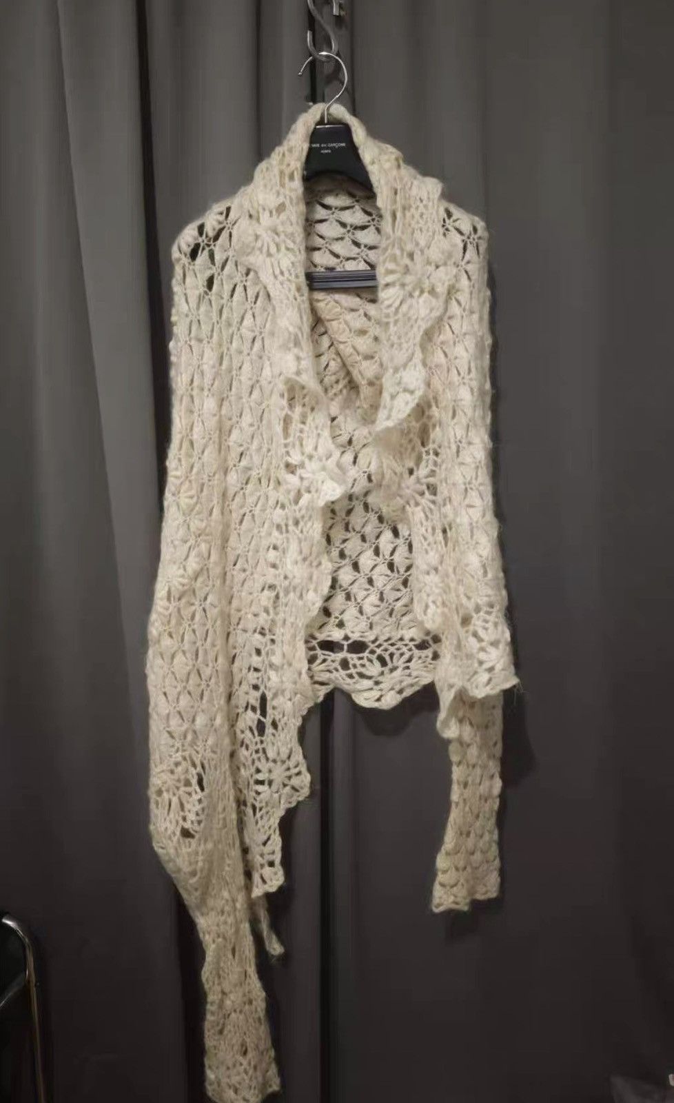 Comme des Garcons Comme des Garçons CDG Knit Shawl Cardigan Size ONE SIZE - 1 Thumbnail