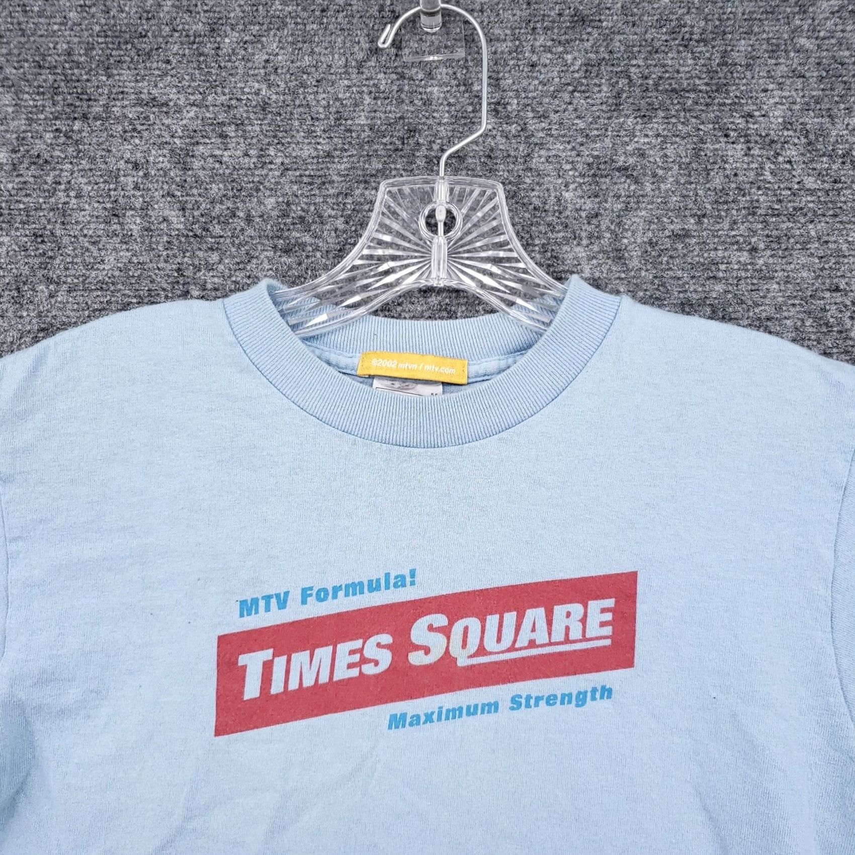 Vintage VINTAGE MTV T Shirt Mens Small Blue 90s Music Formula Times Square Maximum Stretch Size US S / EU 44-46 / 1 - 3 Thumbnail