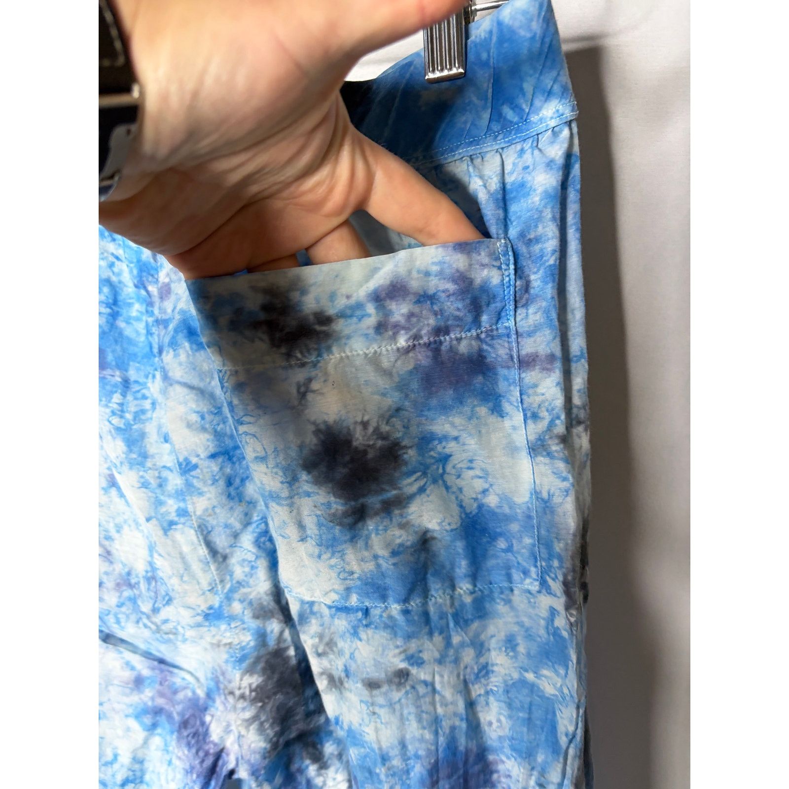 Other Raquel Allegra Blue white Tie-Dye Easy Lounge Pants 0 US XS Size 24" / US 00 / IT 34 - 8 Thumbnail