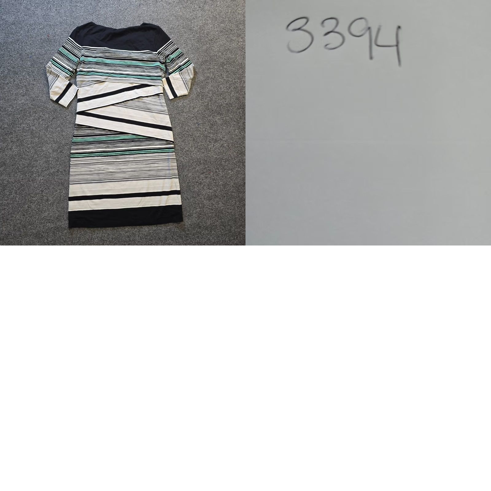 J.McLaughlin J McLaughlin Dress Womens Small Black Striped Catalina Cloth Stretchy Fitted Size S / US 4 / IT 40 - 8 Thumbnail