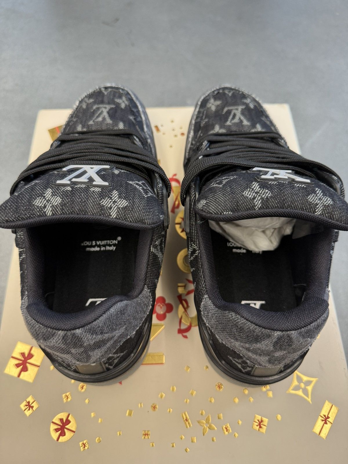 Louis Vuitton Louis Vuitton LV Trainer Black Monogram Denim LV 6 US 7.5-8 Size US 7.5 / EU 40-41 - 5 Thumbnail