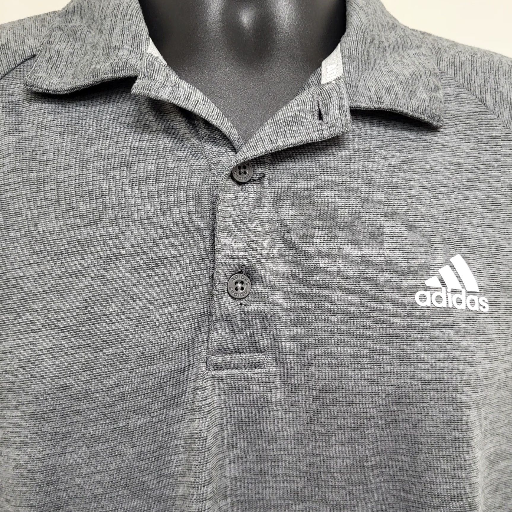 Adidas Adidas Golf Shirt Mens Size Medium Gray Polo Short Sleeve Outdoors Tennis Shirt Size US M / EU 48-50 / 2 - 6 Thumbnail