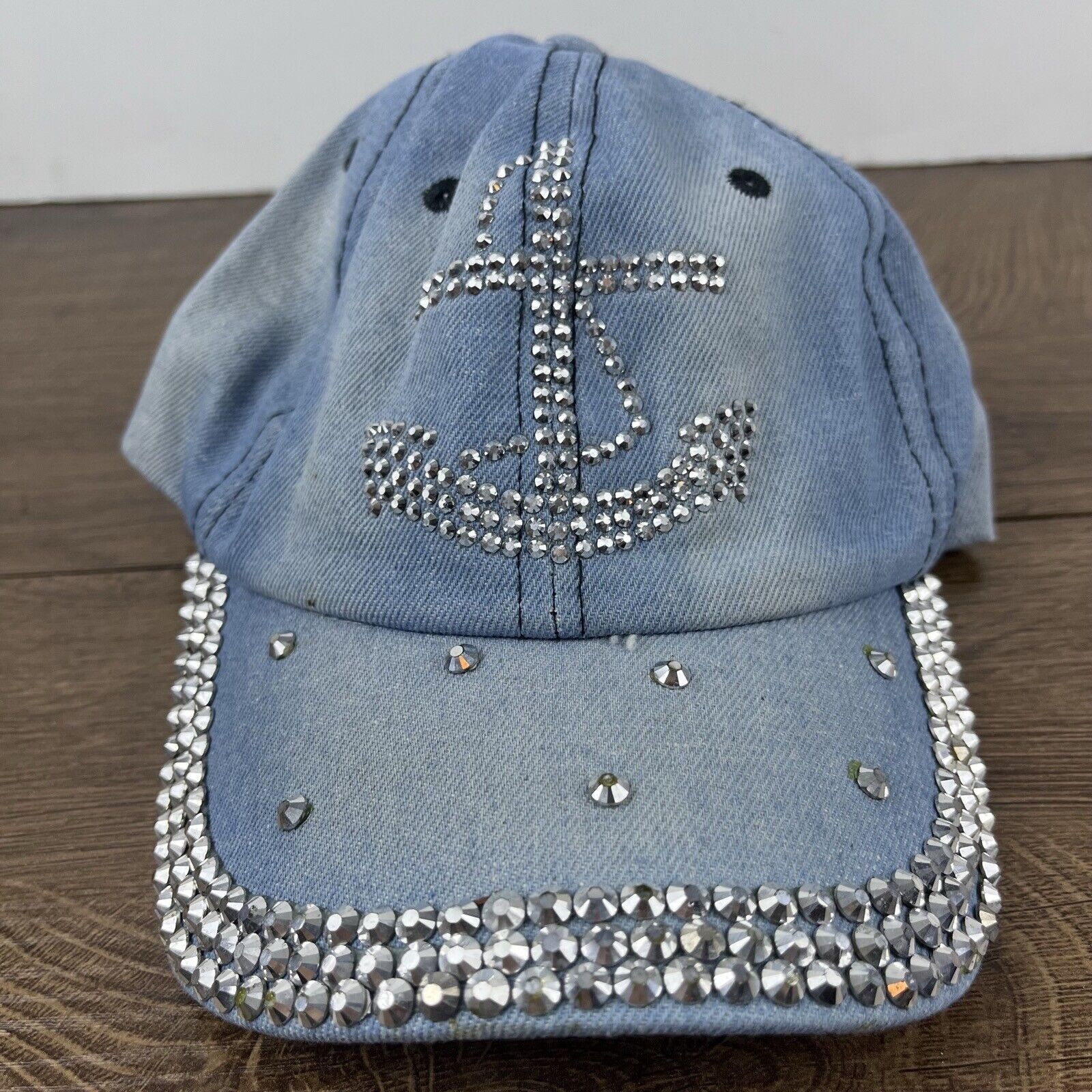 Other Anker Hat Glitter Diamond Anker Adjustable Hat Blue Hat Adul Size ONE SIZE - 5 Thumbnail