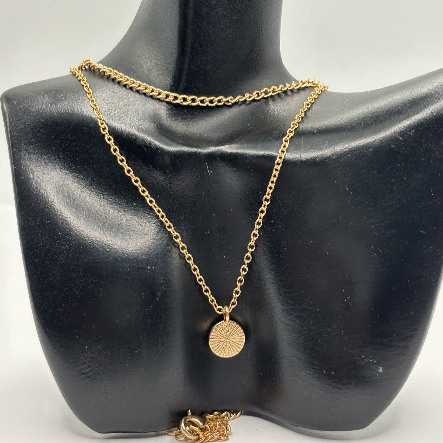 Other Gold Crystal Layered Necklace Size ONE SIZE - 2 Thumbnail
