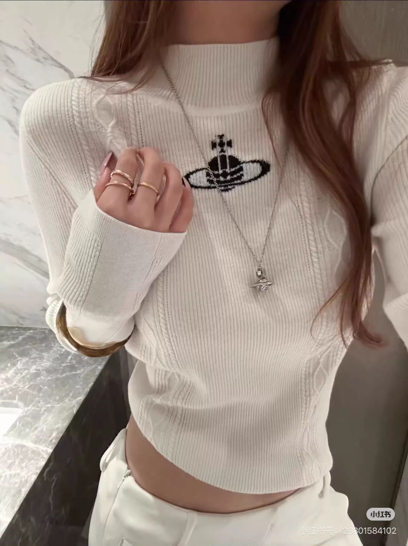 Vivienne Westwood Vivienne Westwood Deadstock White Fitted Knit Top XS Size XS / US 0-2 / IT 36-38 - 4 Thumbnail