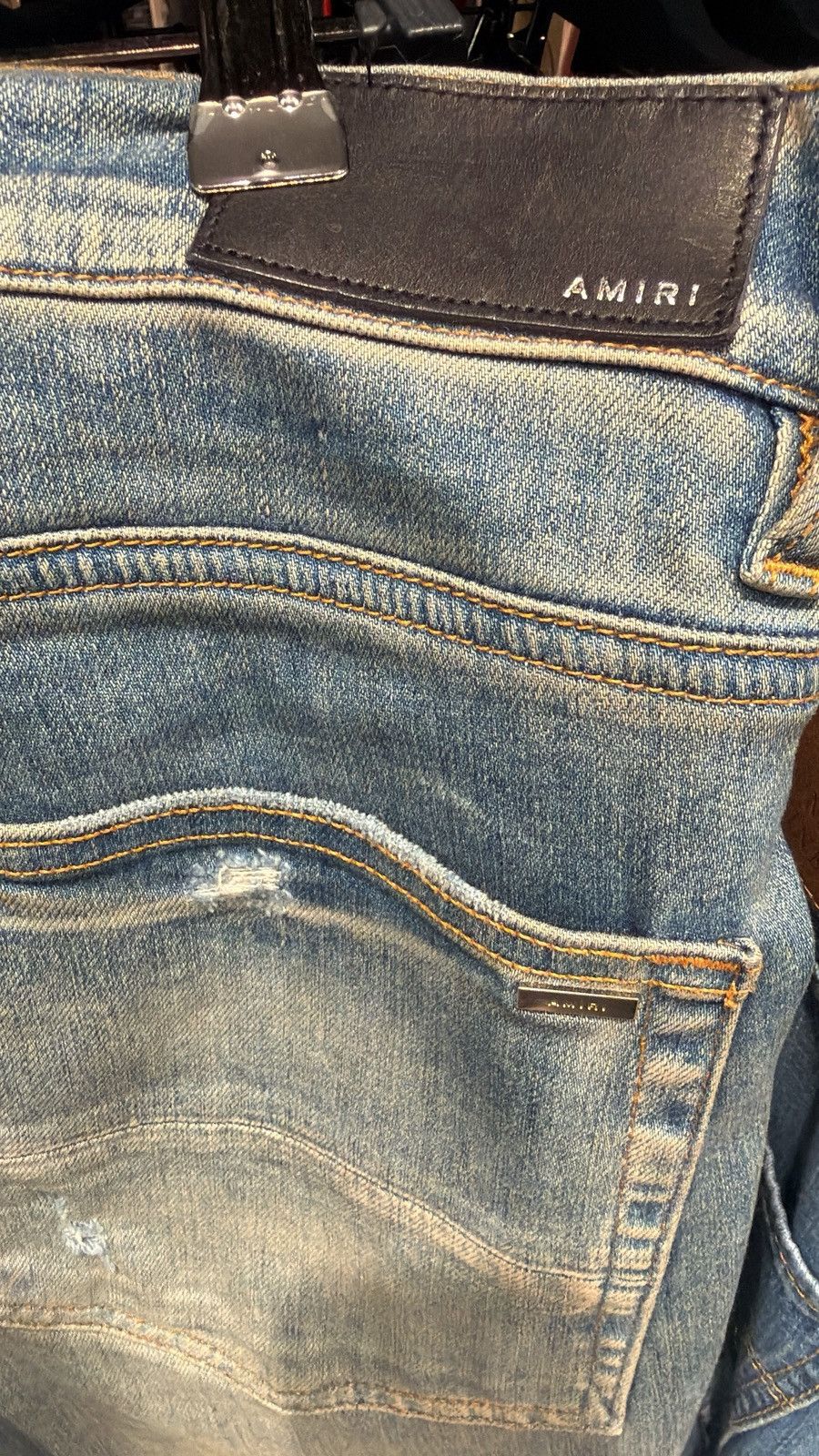 Amiri Amiri Clay Indigo Plaid MX2 Jeans Size US 34 / EU 50 - 5 Thumbnail