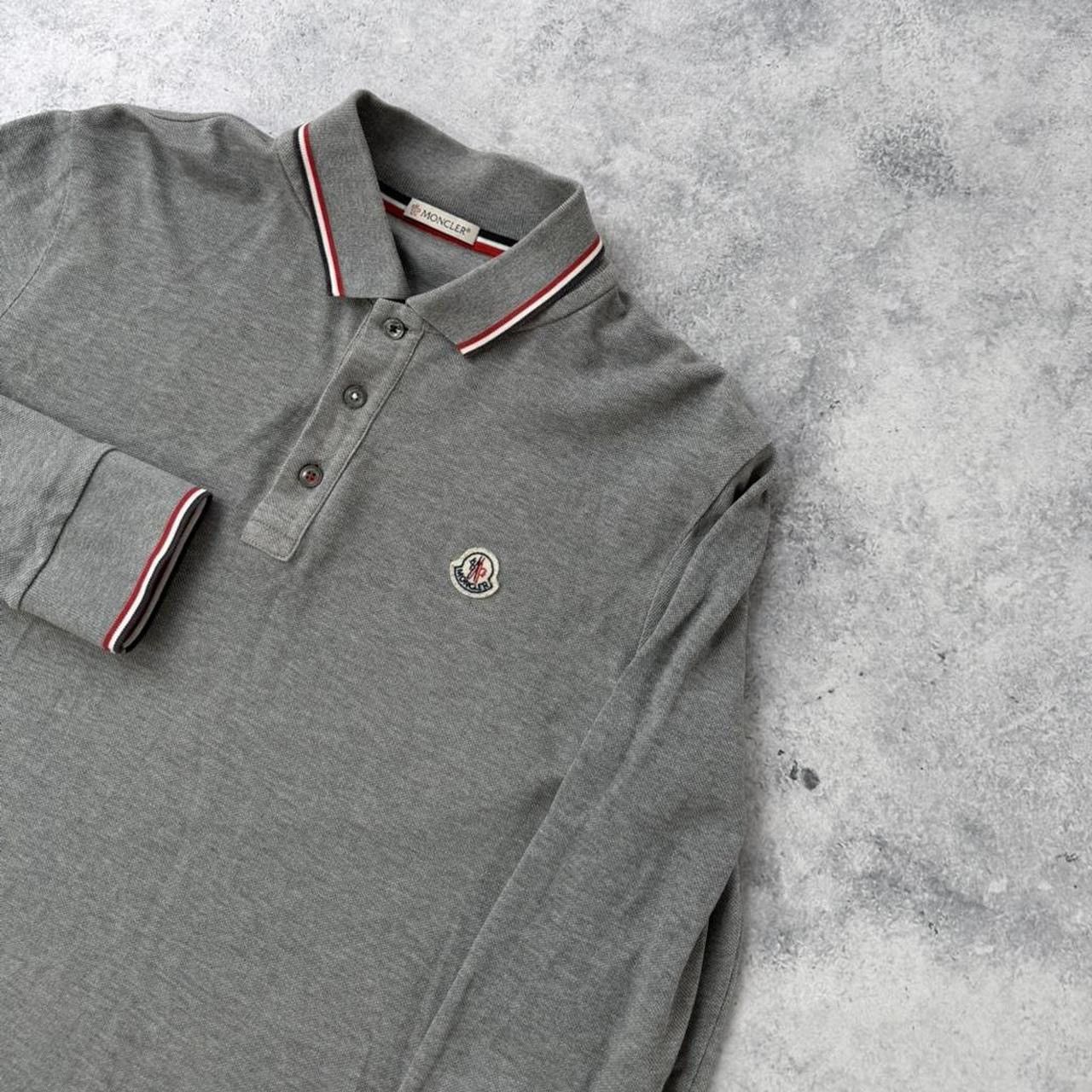 Moncler Moncler grey L/S polo shirt Size US M / EU 48-50 / 2 - 2 Thumbnail