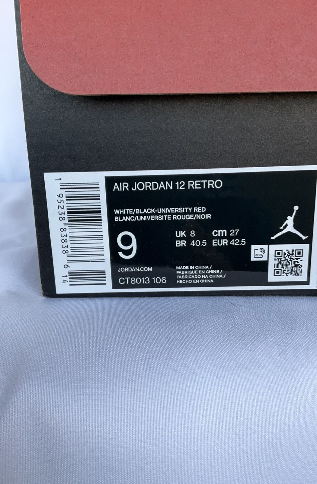 Nike Men’s Nike Ir Jordan 12 Retro NEW Size US 9 / EU 42 - 7 Thumbnail