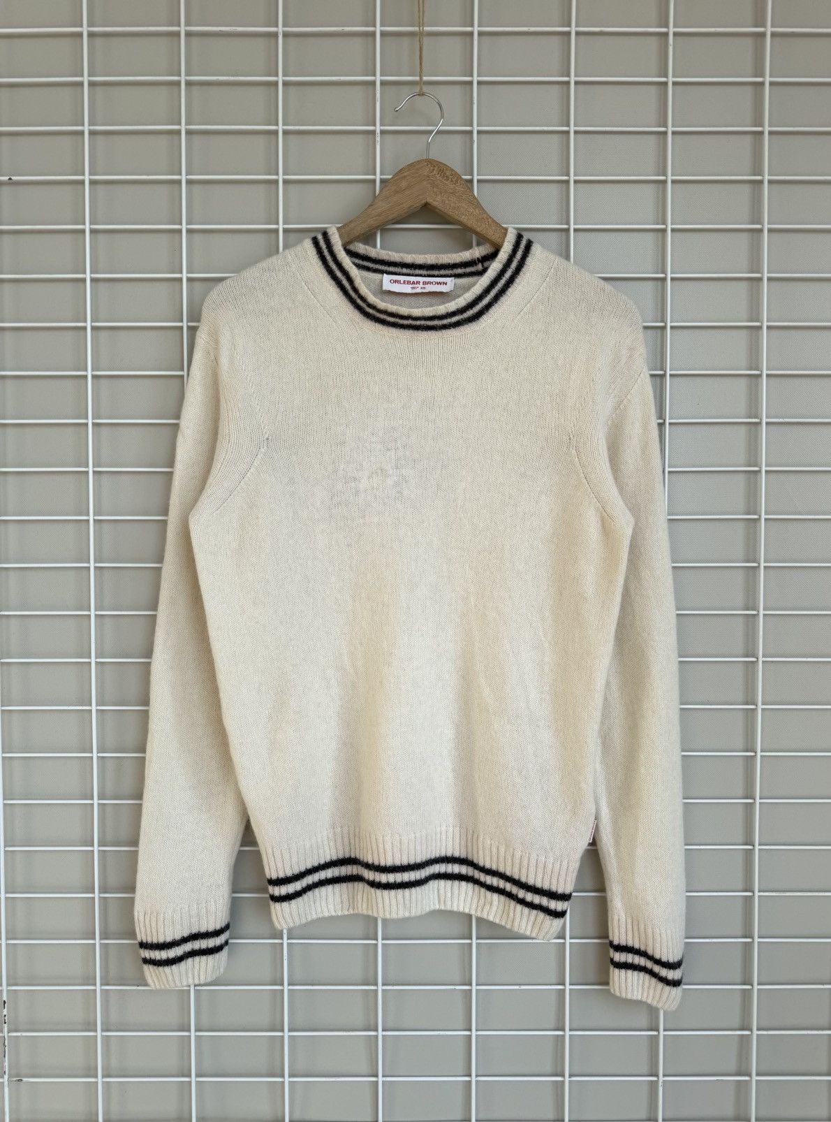 Orlebar Brown Orlebar Brown Gategill Alpaca Knit Sweater Mens Size S/M Size US S / EU 44-46 / 1 - 1 Thumbnail