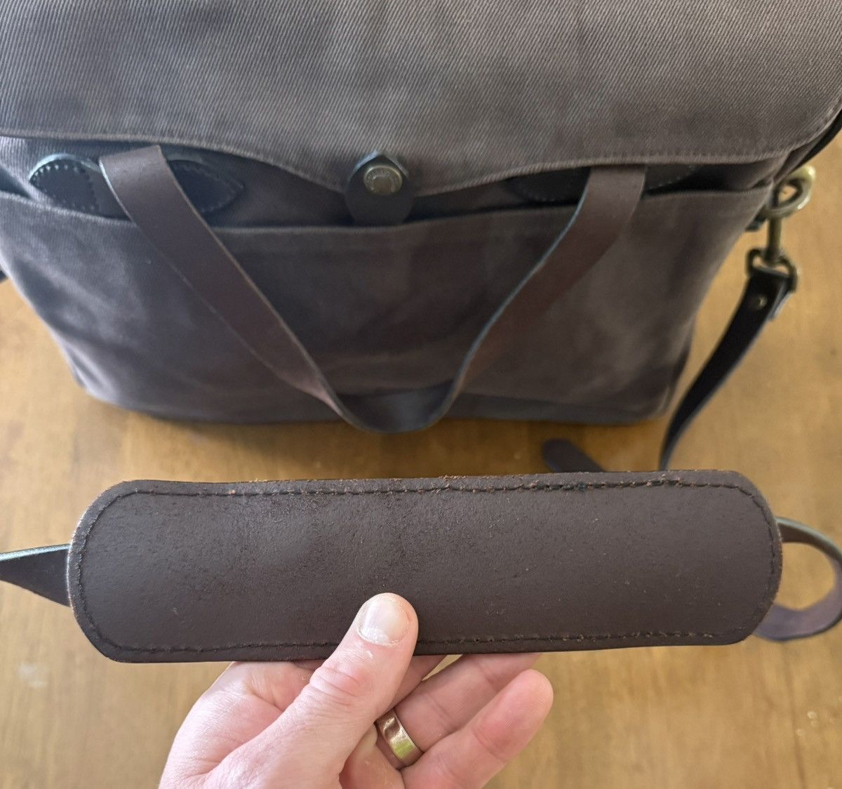 Filson Filson 256 Original Briefcase Brown USA Old Tag EXCELLENT Size ONE SIZE - 13 Thumbnail