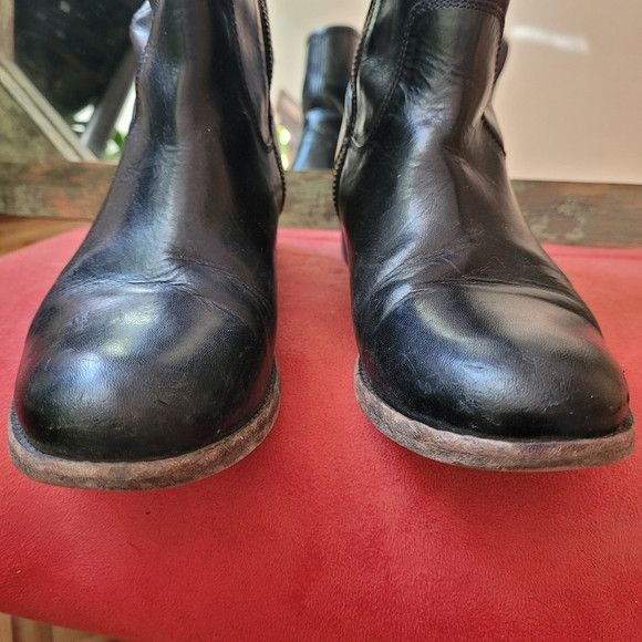 Frye Frye Melissa Black Leather Ankle Short Boots - Size 6.5us Size US 6.5 / IT 36.5 - 6 Thumbnail