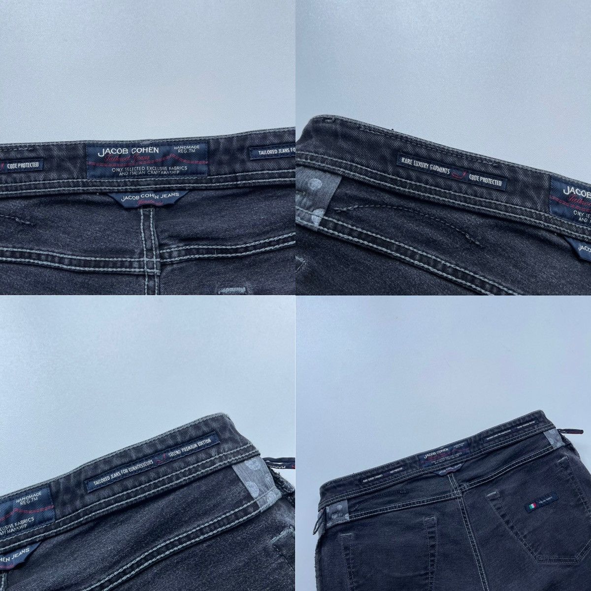 Jacob Cohen Jacob Cohen 688 Handmade Luxury Denim Stretch Jeans Washed Size US 38 / EU 54 - 8 Thumbnail