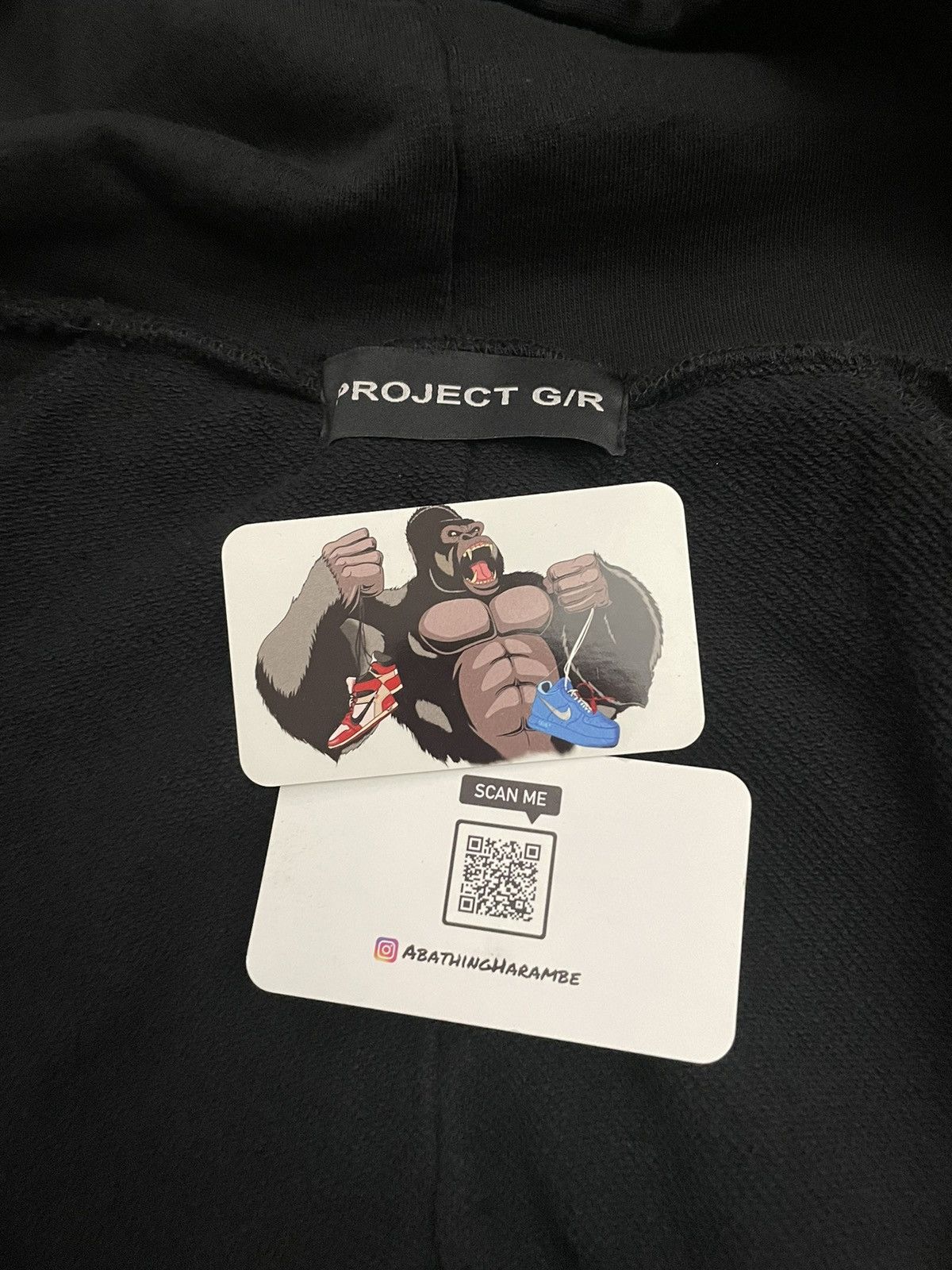 PROJECT G/R Project GR RECONSTRUCTED FOLDED ZIP HOODIE - Black Size US S / EU 44-46 / 1 - 7 Thumbnail