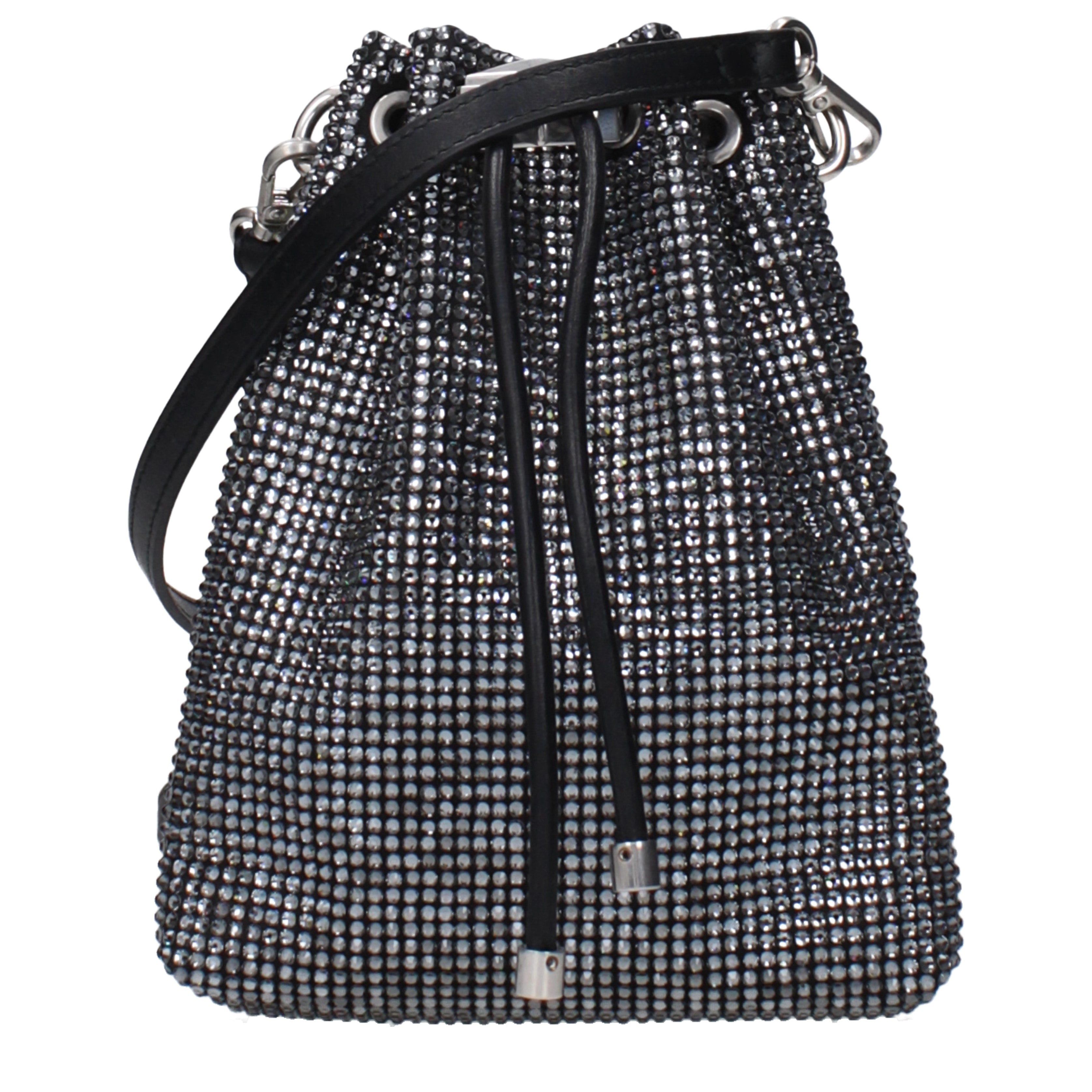 Jimmy Choo Jimmy Choo Crossbody Bags Women Satin Black Size ONE SIZE - 1 Thumbnail