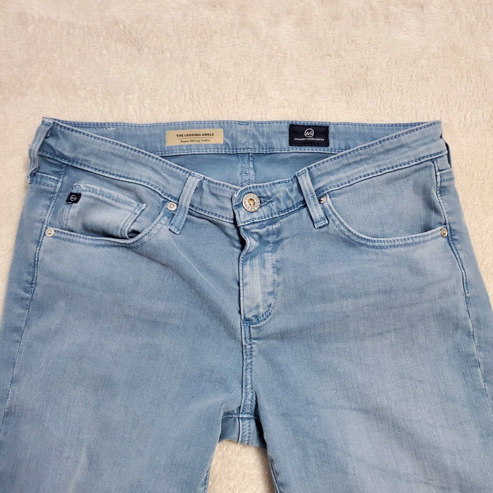 Vintage AG Adriano Goldschmied Womens Jeans 28R Blue The Legging Ankle Super Skinny Size 28" / US 6 / IT 42 - 4 Thumbnail