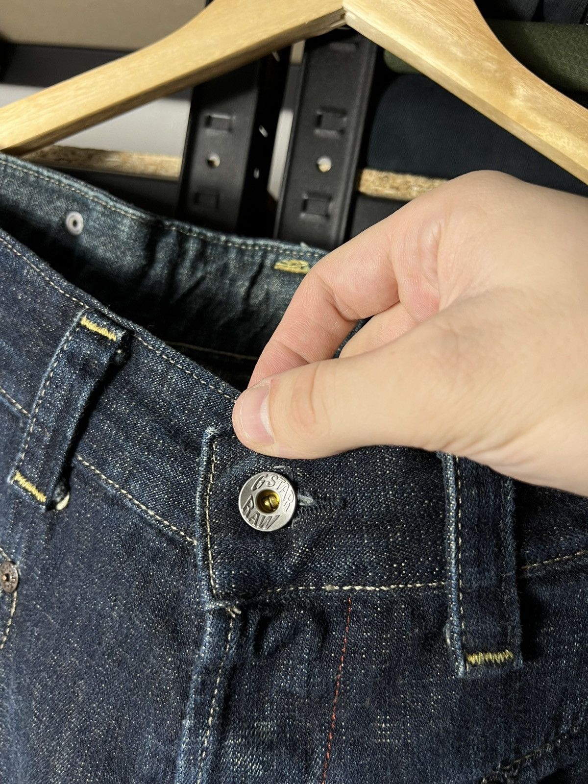 G-Star 👖 G-Star Raw 3301 Vintage Loose Fit Denim Jeans Dark Blue Size US 32 / EU 48 - 6 Thumbnail