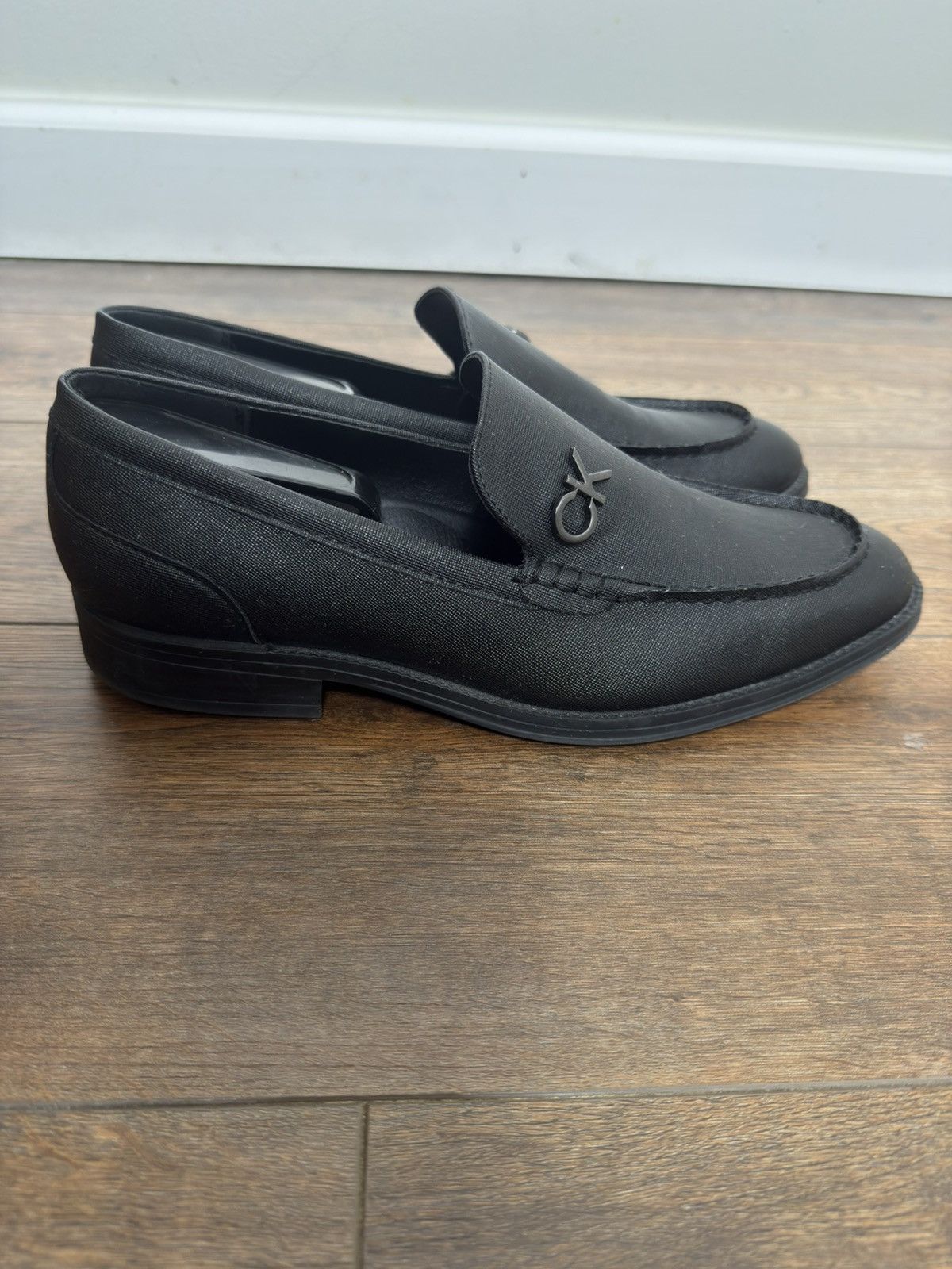 Calvin Klein London Fog Men’s Black Slip-On Dress Loafers – Size 9.5M Size US 9 / EU 42 - 1 Thumbnail
