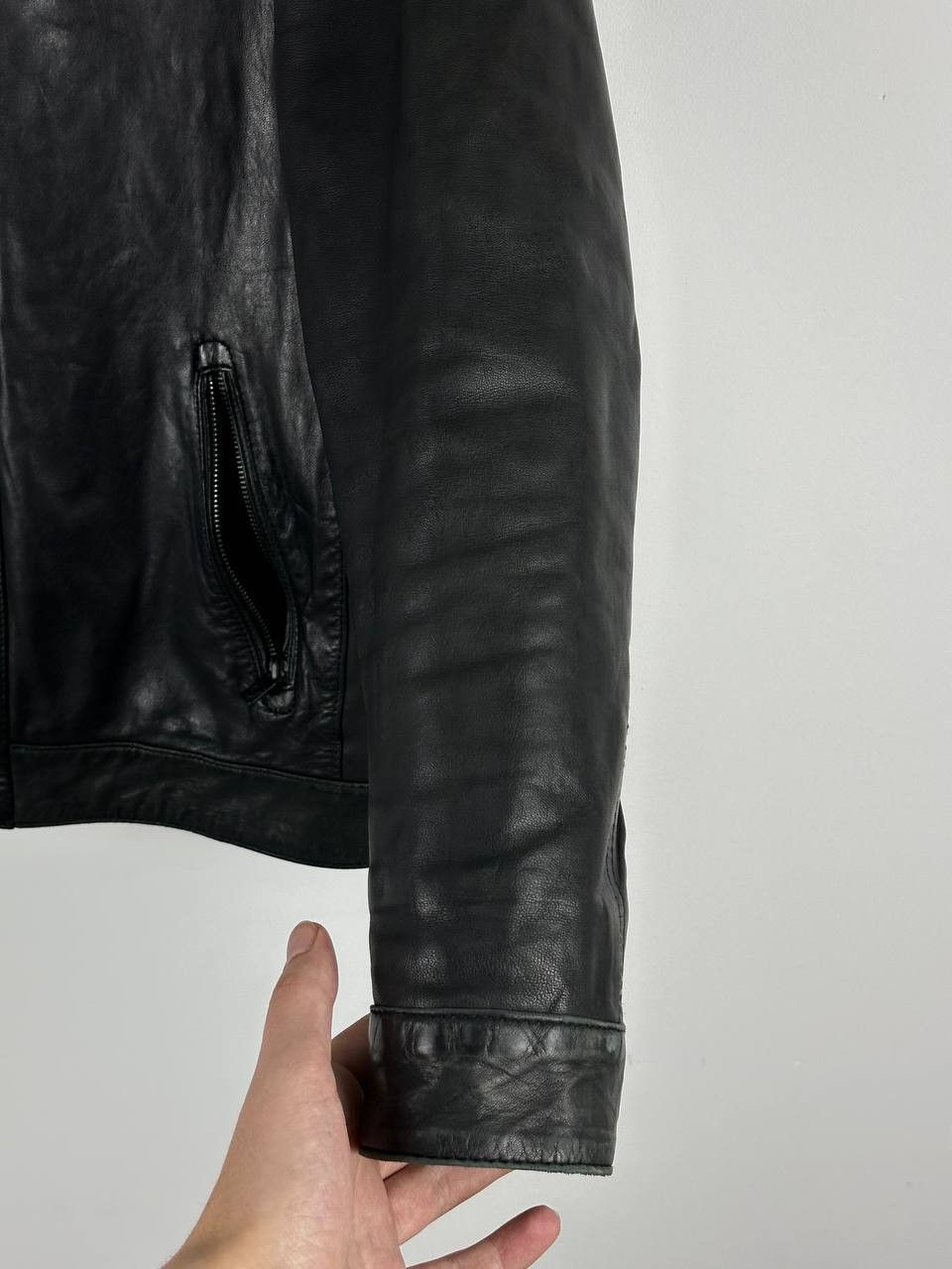 Ben Sherman Ben Sherman Black Leather Trucker Jacket Vintage Size US M / EU 48-50 / 2 - 10 Thumbnail