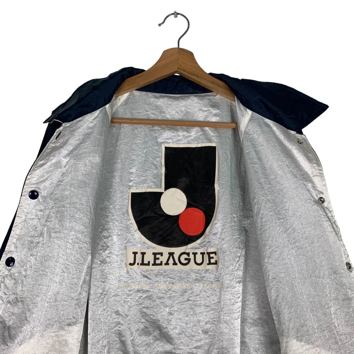 Japanese Brand JAPAN LEAGUE Big Logo Reversible Coach Jacket #0848-C38 Size US L / EU 52-54 / 3 - 12 Thumbnail