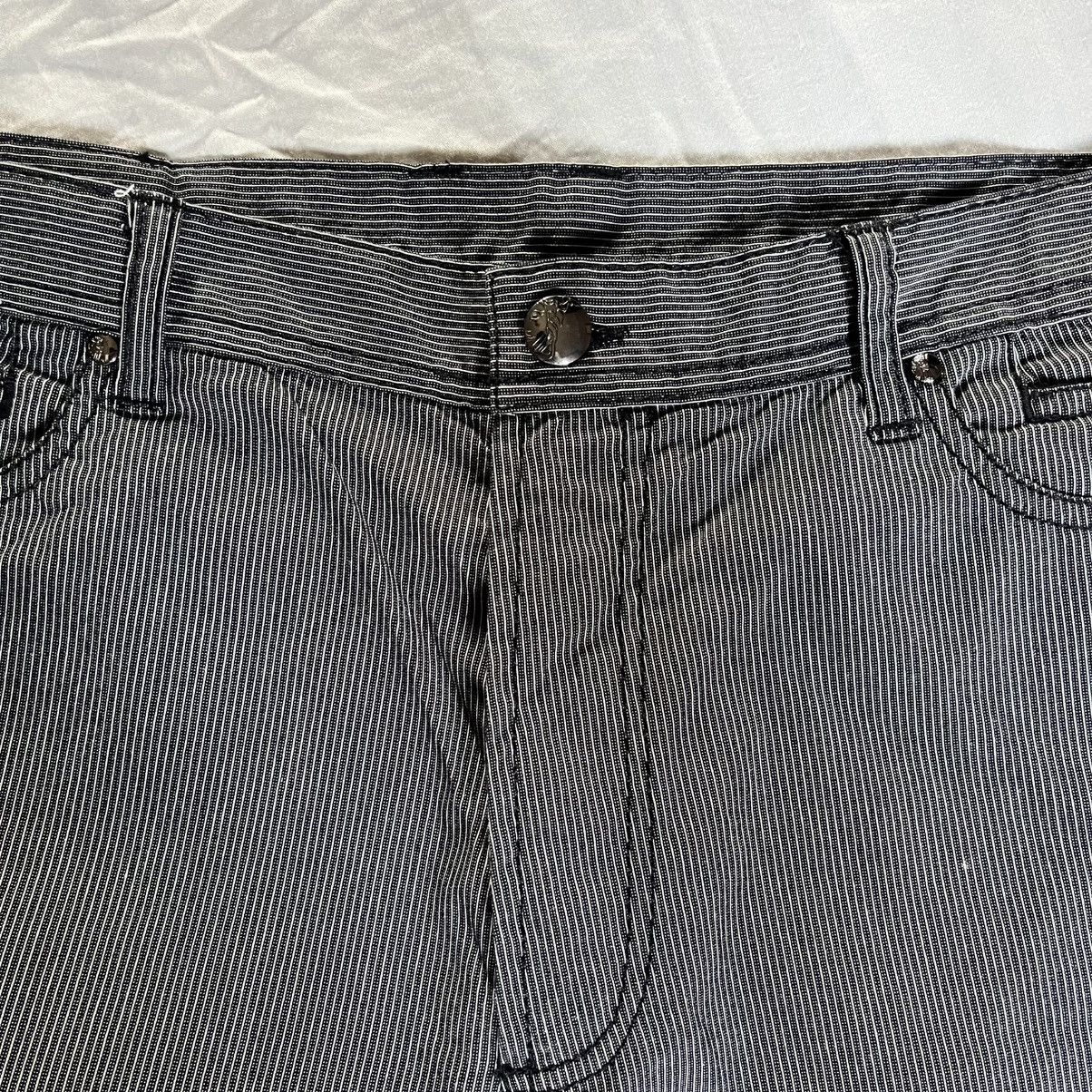 Versace Versace Black Casual Stripped Pants Size US 36 / EU 52 - 2 Thumbnail