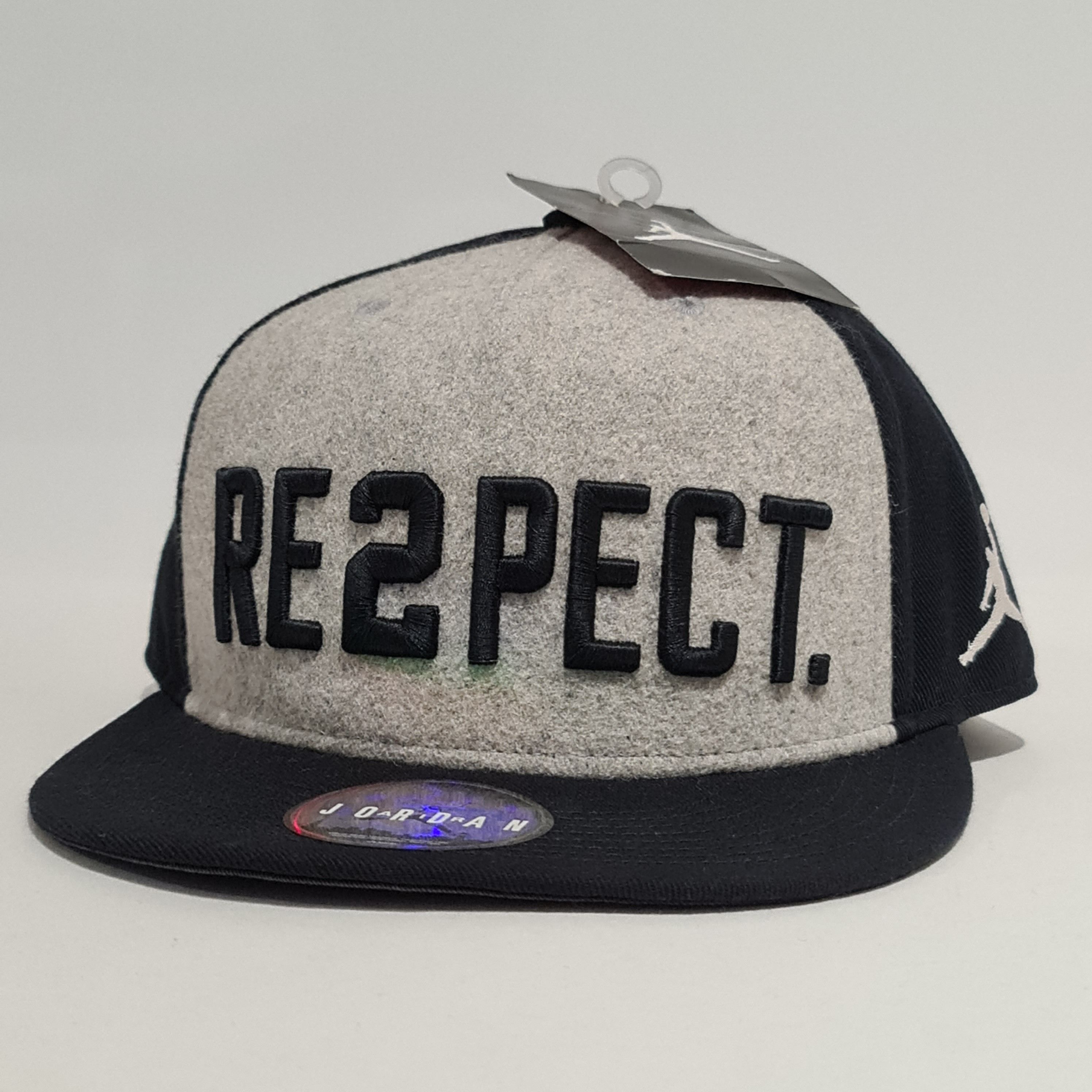 Jordan Brand Jordan Cap Snapback 'RE2PECT' Grey/Black Size ONE SIZE - 1 Thumbnail