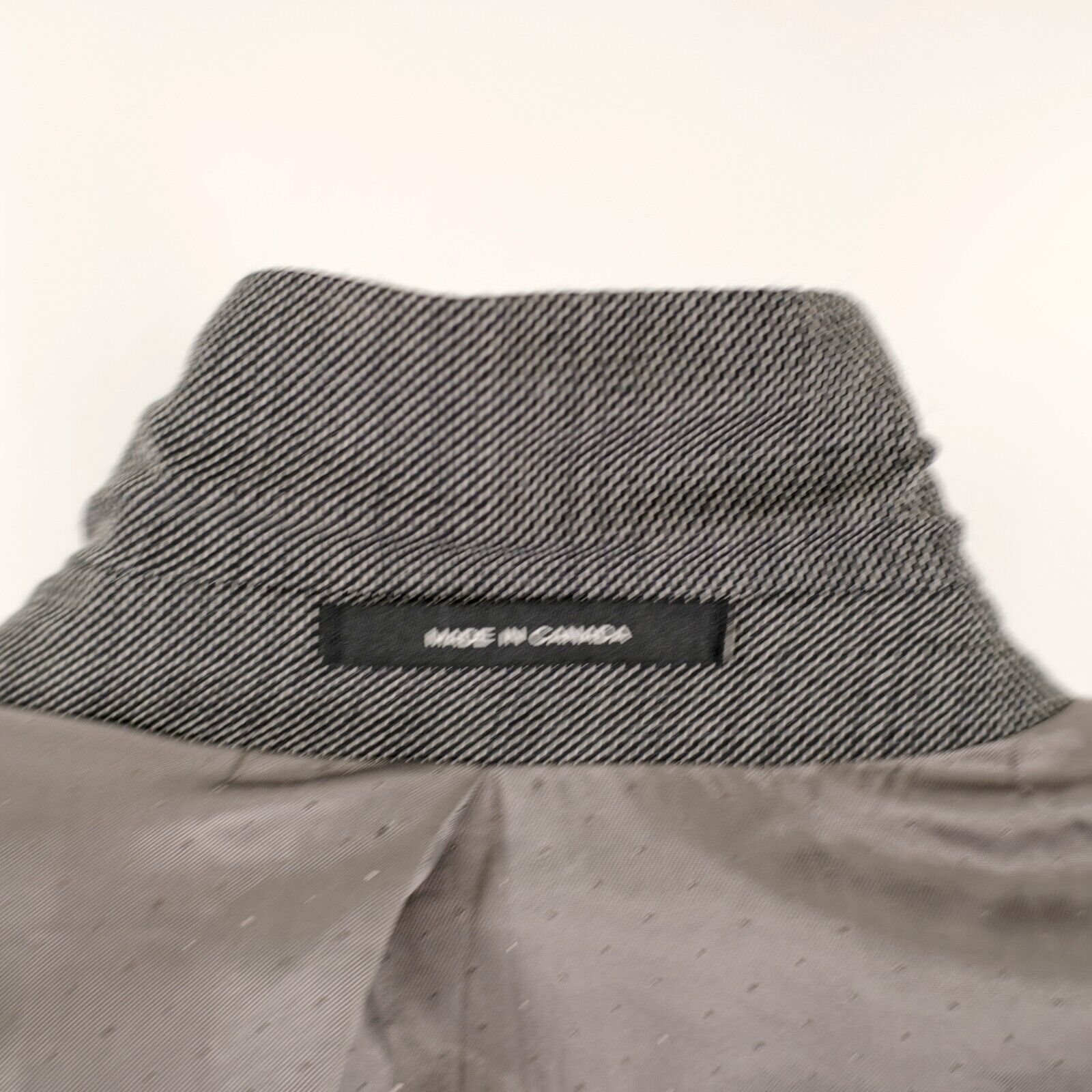 Calvin Klein Calvin Klein Lord & Taylor White Black Check Textured Wool 2 Size 44S - 15 Thumbnail