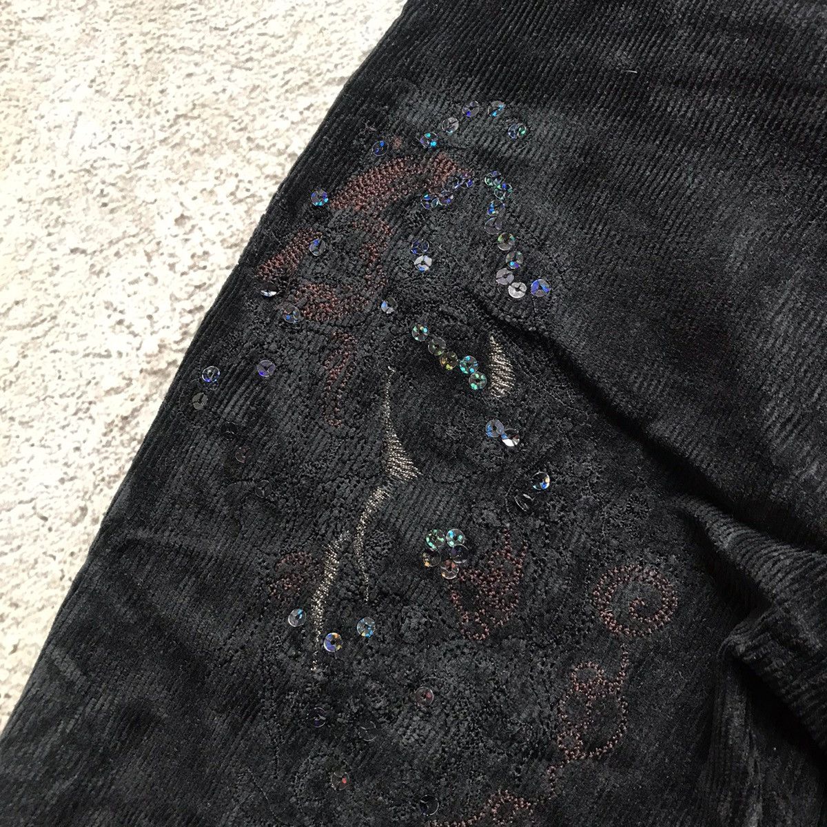 If Six Was Nine VINTAGE VELVET CARGO PANTS FLARED PARACHUTE SPRING JAPAN 90S Size 26" / US 2 / IT 38 - 9 Thumbnail