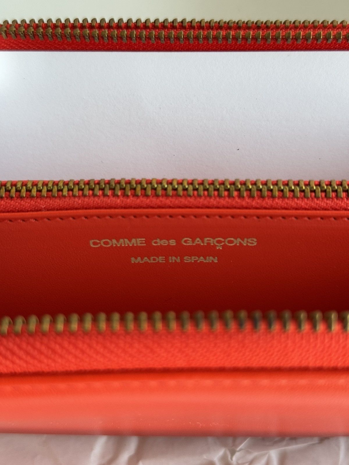 Comme des Garcons × Japanese Brand New lg Comme des Garcons dbl zip continental wallet blue CDG Size ONE SIZE - 4 Thumbnail