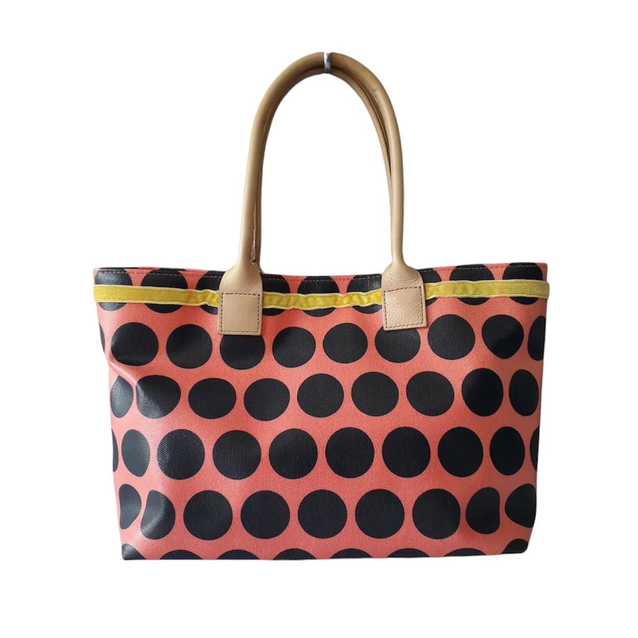 Issey Miyake x Tsumori Chisato Carry Pink Black Polka Dot Tote Bag, Women's