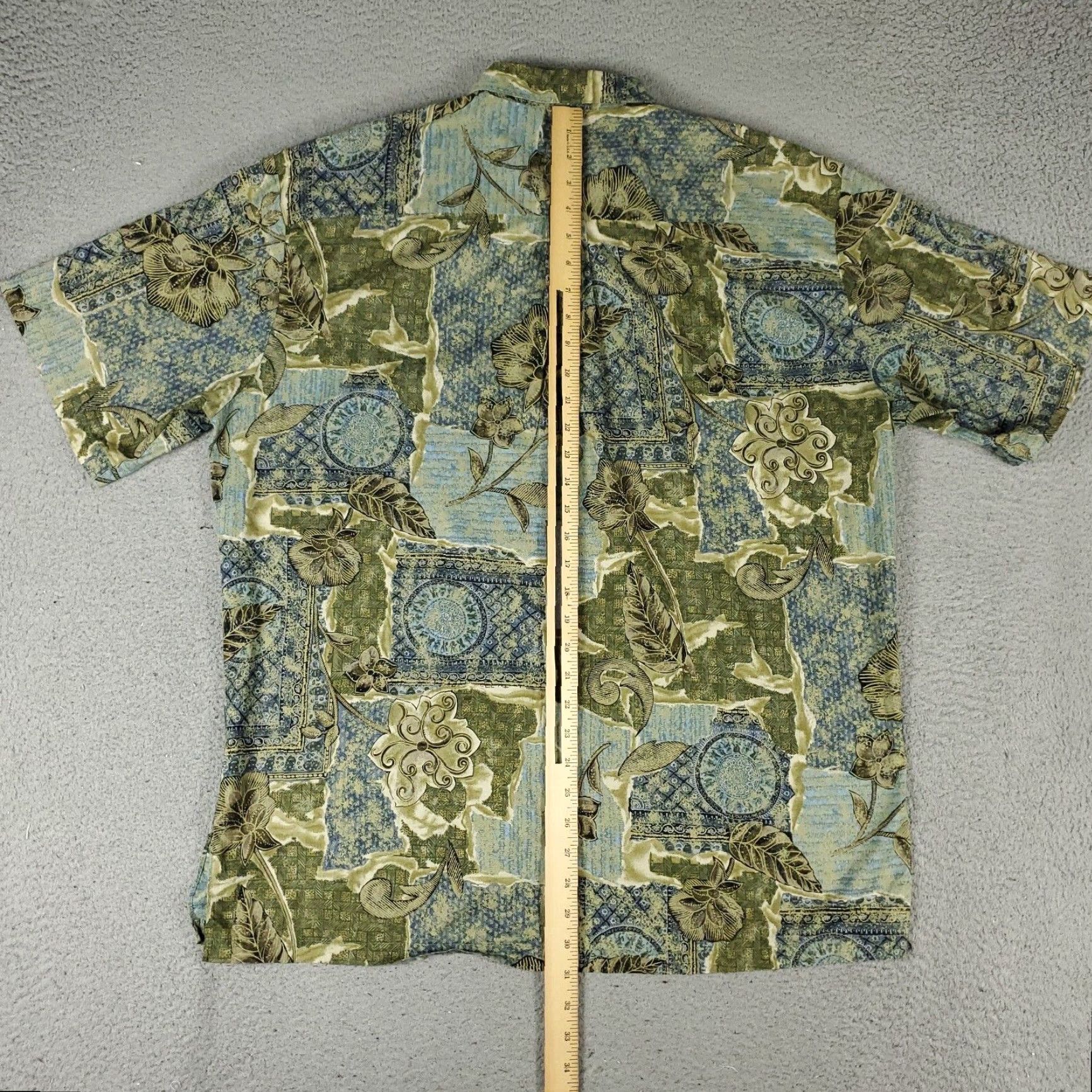Tori Richard VINTAGE Tori Richard Men's Shirt XL Green Hawaiian Button-Up Short Sleeve Casual Summer Size US XL / EU 56 / 4 - 4 Thumbnail