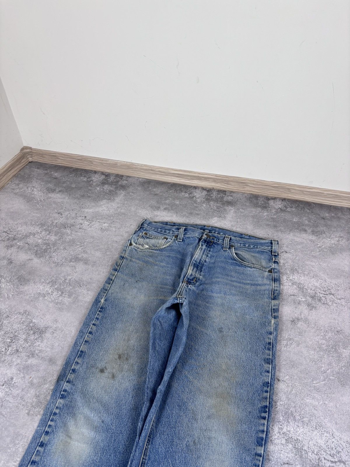 Carhartt Vintage Carhartt Men’s Faded Blue Denim Jeans USA Workwear Size US 36 / EU 52 - 11 Thumbnail