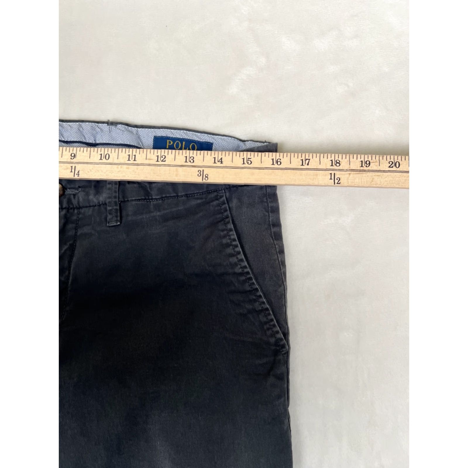 Polo Ralph Lauren Polo Ralph Lauren Pants Mens 32x28 Gray Chino Straight Fit Twill Stretch Regular Waist 32 Inseam 28 Button Logo Pockets Size US XS / EU 42 / 0 - 3 Thumbnail
