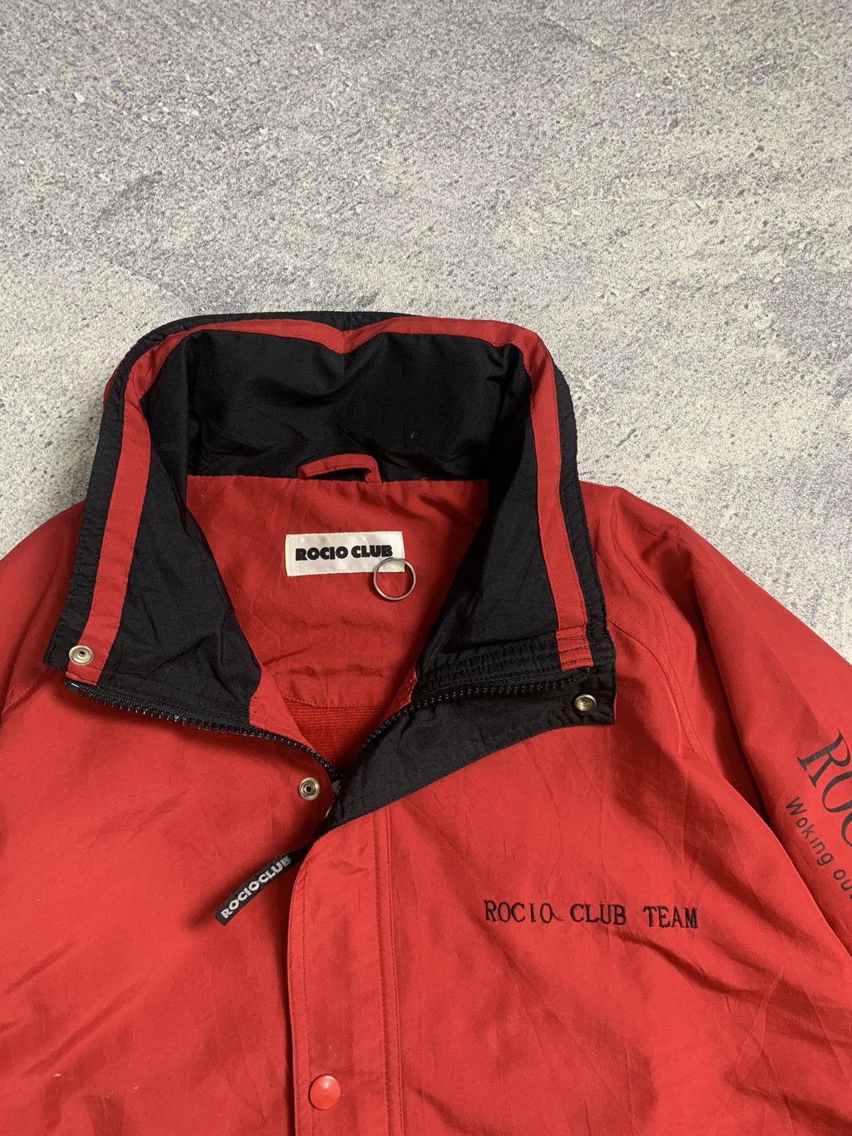 Japanese Brand × Vintage Vintage Red 'Rocio Club' Windbreaker Jacket Size US L / EU 52-54 / 3 - 4 Thumbnail
