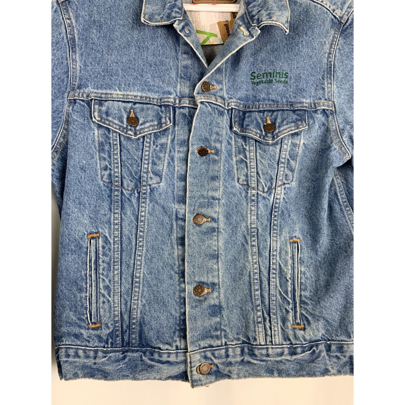 Vintage VINTAGE Three Rivers Denim Jacket Mens Large Blue USA Jean Jacket Men Size US 33 - 4 Thumbnail