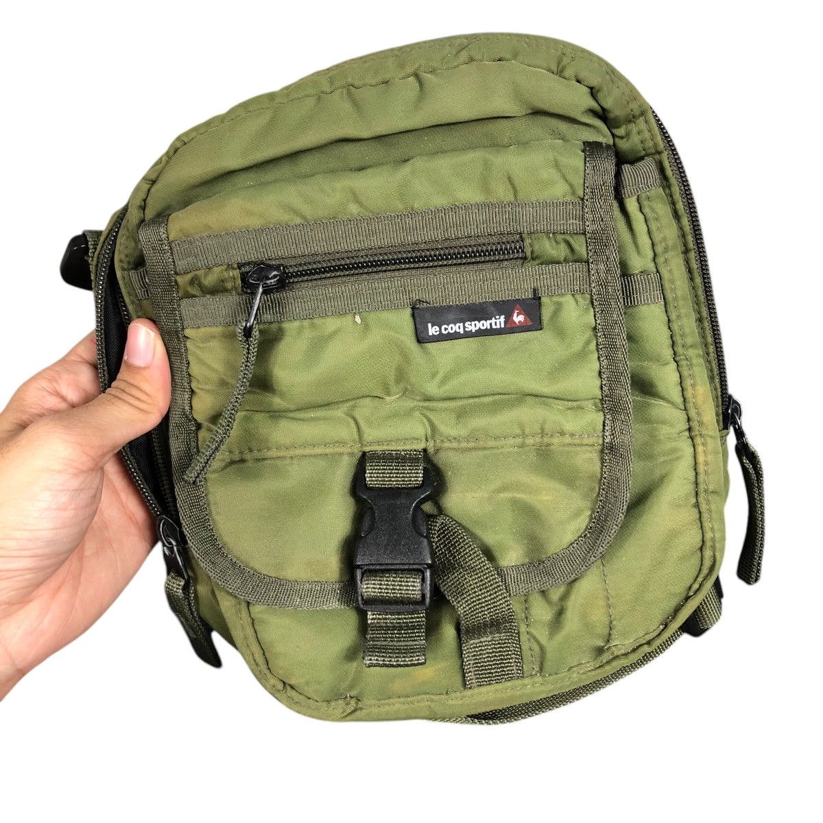 Japanese Brand 📌Vintage Sling Bag Le Coq Sportif Multi Pocket Size ONE SIZE - 11 Thumbnail