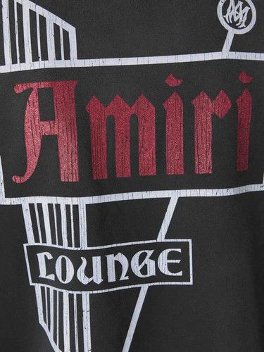 Amiri o1s1wg110326 Vintage Lounge T-Shirt in Black Size US XL / EU 56 / 4 - 4 Thumbnail