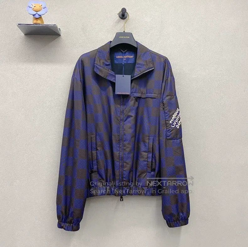 Louis Vuitton Louis Vuitton Fei Dong Co-branded Blue Checkerboard Embroi Size US S / EU 44-46 / 1 - 2 Thumbnail