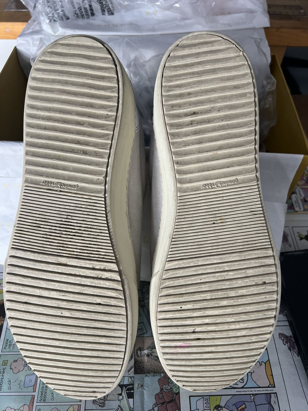 Rhude Rhude White Leather Sneakers Size US 11 / EU 44 - 8 Thumbnail