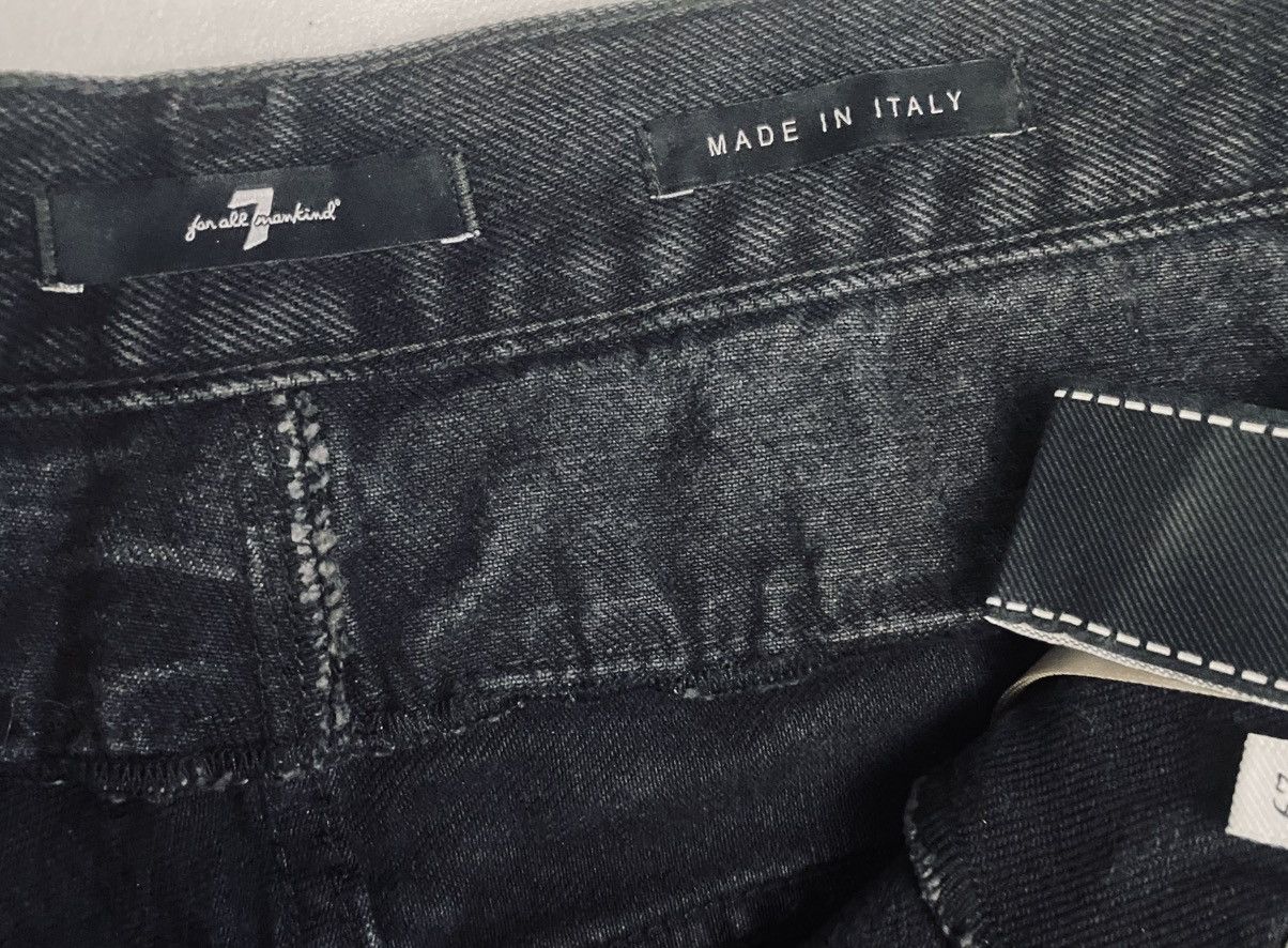 7 For All Mankind 7 FAM blk double waisted trouser hustle made in italy 29 NWT Size 29" - 7 Thumbnail