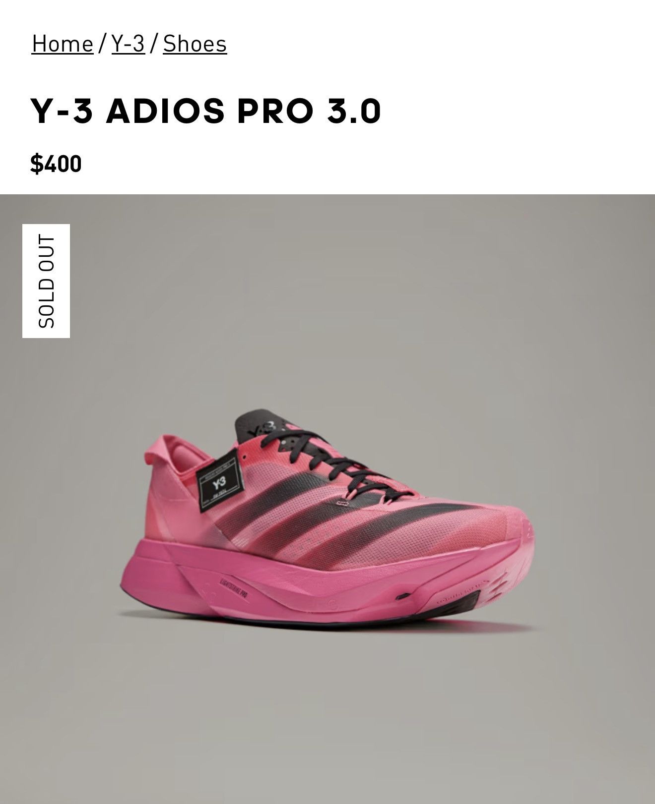 Yohji Yamamoto New in the box Y3ADIOS pro 3.0 Size 9 USA List $400 Size US 9 / EU 42 - 7 Thumbnail
