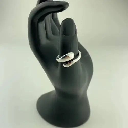Handmade × Jewelry Spiral Adjustable Sterling Silver Plated Ring Size ONE SIZE - 1 Thumbnail