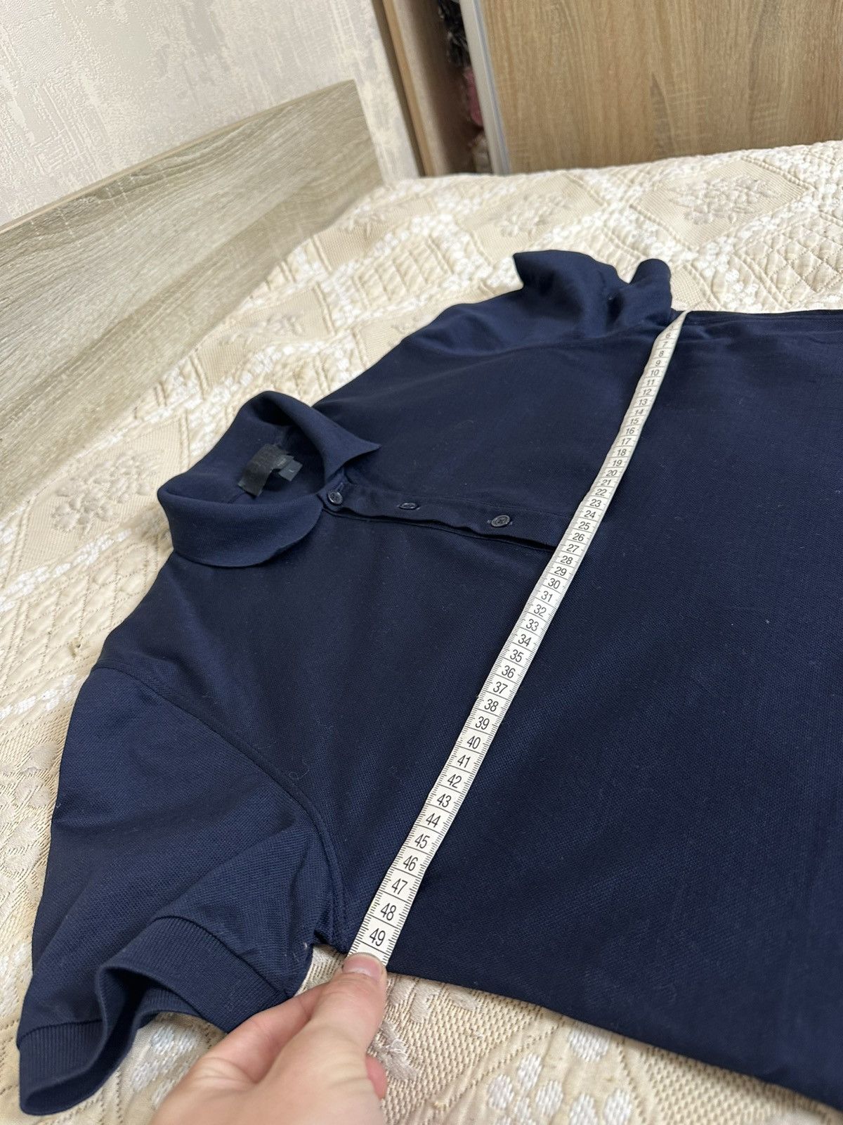 Burberry Prorsum 🔥 Burberry Prorsum Black Navy Polo T Shirt Cotton Slim Fit Size US L / EU 52-54 / 3 - 9 Thumbnail